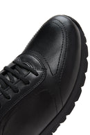 Erkek Siyah Bağcıklı Deri Casual Sneaker | Derimod Erkek Siyah Bağcıklı Deri Casual Sneaker | Derimod