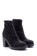 Women's Heeled Silvery Boots | Derimod Women's Heeled Silvery Boots | Derimod