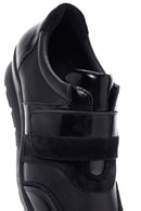 Women's Black Wedge Heeled Leather Comfort Shoes | Derimod Women's Black Wedge Heeled Leather Comfort Shoes | Derimod