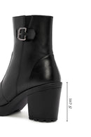 Women's Black Thick Heel Zipper Boots | Derimod Women's Black Thick Heel Zipper Boots | Derimod