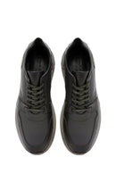 Erkek Yeşil Bağcıklı Deri Casual Sneaker | Derimod Erkek Yeşil Bağcıklı Deri Casual Sneaker | Derimod