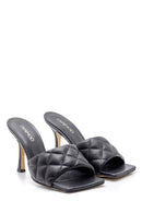 Women's Leather Heeled Slippers | Derimod Women's Leather Heeled Slippers | Derimod