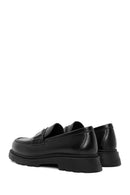 Women's Black Leather Masculine Loafer | Derimod Women's Black Leather Masculine Loafer | Derimod