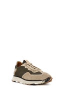 Men's Mink Lace-up Leather Sneaker | Derimod Men's Mink Lace-up Leather Sneaker | Derimod