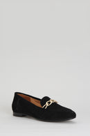 Women's Suede Shoes with Chain | Derimod Women's Suede Shoes with Chain | Derimod
