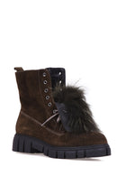 Women's Feather Suede Boots | Derimod Women's Feather Suede Boots | Derimod