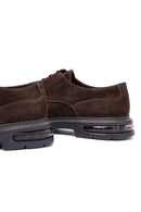 Men's Brown Lace-Up Thick-Soled Suede Leather Casual Shoes | Derimod Men's Brown Lace-Up Thick-Soled Suede Leather Casual Shoes | Derimod