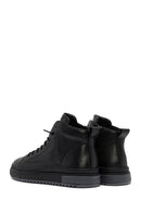 Men's Black Zippered Leather Sports Boots | Derimod Men's Black Zippered Leather Sports Boots | Derimod