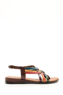 Women's Colorful Leather Sandals | Derimod Women's Colorful Leather Sandals | Derimod