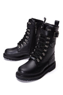Harley-Davidson Women's Black Gladis Leather Boots | Derimod Harley-Davidson Women's Black Gladis Leather Boots | Derimod