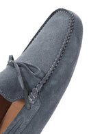 Erkek Lacivert Süet Deri Loafer | Derimod Erkek Lacivert Süet Deri Loafer | Derimod