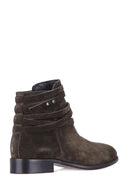 Strappy Women's Suede Boots | Derimod Strappy Women's Suede Boots | Derimod