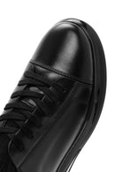 Men's Black Lace-up Leather Sneaker | Derimod Men's Black Lace-up Leather Sneaker | Derimod