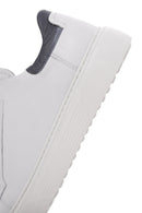 Men's White Lace-up Leather Sneaker | Derimod Men's White Lace-up Leather Sneaker | Derimod