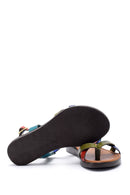 Women's Colorful Leather Sandals | Derimod Women's Colorful Leather Sandals | Derimod