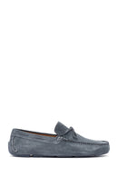 Erkek Lacivert Süet Deri Loafer | Derimod Erkek Lacivert Süet Deri Loafer | Derimod