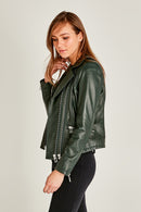 Stefania Women's Leather Jacket | Derimod Stefania Women's Leather Jacket | Derimod