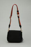 Black Fabric Women's Crossbody Bag | Derimod Black Fabric Women's Crossbody Bag | Derimod