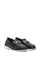 Women's Black Buckle Detail Comfort Loafer | Derimod Women's Black Buckle Detail Comfort Loafer | Derimod