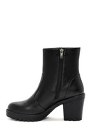 Women's Black Thick Heel Zipper Boots | Derimod Women's Black Thick Heel Zipper Boots | Derimod