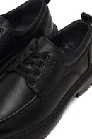 Men's Black Lace-Up Thick-Soled Leather Casual Shoe | Derimod Men's Black Lace-Up Thick-Soled Leather Casual Shoe | Derimod