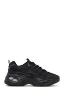 Kadın Siyah Bağcıklı Kalın Tabanlı Sneaker | Derimod Kadın Siyah Bağcıklı Kalın Tabanlı Sneaker | Derimod