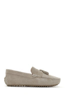 Men's Beige Suede Leather Loafer | Derimod Men's Beige Suede Leather Loafer | Derimod