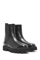 Women's Black Zippered Leather Chelsea Boots | Derimod Women's Black Zippered Leather Chelsea Boots | Derimod