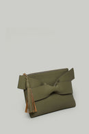 Green Women's Portfolio with Bow Detail | Derimod Green Women's Portfolio with Bow Detail | Derimod