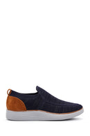 Derimod Zero Men's Navy Blue Thick Soled Sneaker | Derimod Derimod Zero Men's Navy Blue Thick Soled Sneaker | Derimod