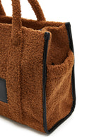 Women's Tan Plush Handbag | Derimod Women's Tan Plush Handbag | Derimod