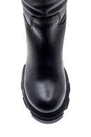 Women's Leather Thick Soled Boots | Derimod Women's Leather Thick Soled Boots | Derimod