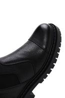 Men's Black Zippered Leather Casual Boots | Derimod Men's Black Zippered Leather Casual Boots | Derimod