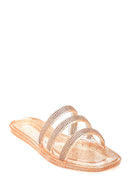Women's Stone Detailed Casual Slippers | Derimod Women's Stone Detailed Casual Slippers | Derimod