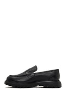 Men's Black Thick-Soled Leather Loafer | Derimod Men's Black Thick-Soled Leather Loafer | Derimod