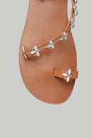 Women's Stone Detailed Sandals | Derimod Women's Stone Detailed Sandals | Derimod