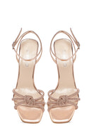 Women's Stone Heeled Sandals | Derimod Women's Stone Heeled Sandals | Derimod