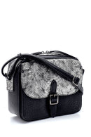Women's Snakeskin Pattern Detailed Shoulder Bag | Derimod Women's Snakeskin Pattern Detailed Shoulder Bag | Derimod