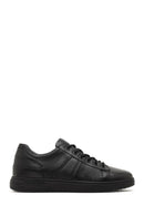 Men's Black Lace-Up Leather Casual Sneaker | Derimod Men's Black Lace-Up Leather Casual Sneaker | Derimod