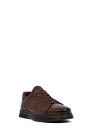 Erkek Kahverengi Bağcıklı Deri Casual Sneaker | Derimod Erkek Kahverengi Bağcıklı Deri Casual Sneaker | Derimod