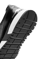 Men's Black Crocodile Patterned Leather Sneakers | Derimod Men's Black Crocodile Patterned Leather Sneakers | Derimod