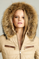 Meribel Women's Leather Jacket | Derimod Meribel Women's Leather Jacket | Derimod