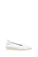 White Open Toe Women's Leather Shoes | Derimod White Open Toe Women's Leather Shoes | Derimod