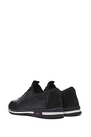 Erkek Siyah Bağcıklı Deri Casual Sneaker | Derimod Erkek Siyah Bağcıklı Deri Casual Sneaker | Derimod