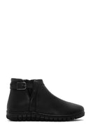 Women's Black Leather Comfort Boots | Derimod Women's Black Leather Comfort Boots | Derimod