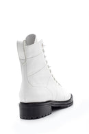 Women's Lace-Up Leather Boots | Derimod Women's Lace-Up Leather Boots | Derimod