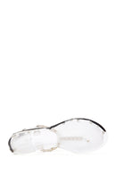 Women's Transparent Jelly Sandals with Stones | Derimod Women's Transparent Jelly Sandals with Stones | Derimod