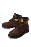 Caterpillar Men's Brown Colorado Nubuck Leather Boots | Derimod Caterpillar Men's Brown Colorado Nubuck Leather Boots | Derimod