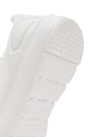 Derimod Zero Women's White Lace-Up Thick Soled Fabric Sneaker | Derimod Derimod Zero Women's White Lace-Up Thick Soled Fabric Sneaker | Derimod