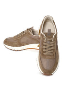 Erkek Kahverengi Bağcıklı Kalın Tabanlı Deri Sneaker | Derimod Erkek Kahverengi Bağcıklı Kalın Tabanlı Deri Sneaker | Derimod